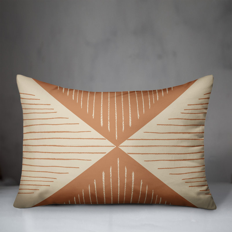 Loose Lines Triangle Throw Pillow