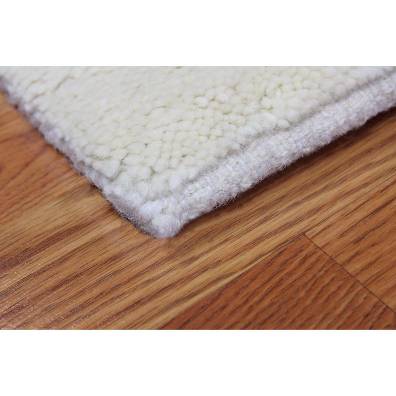 Borkholder Wool Abstract Indoor Rug, Rectangle 5' x 8'