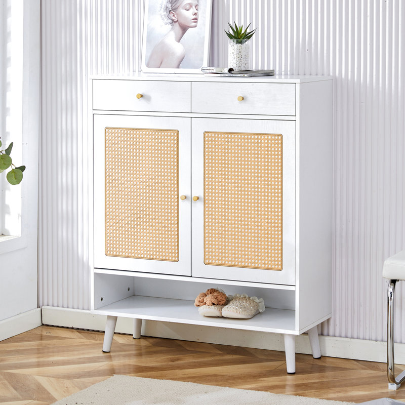 Modern Minimalist Storage Cabinet, Shoe Cabinet, Bed Top Cabinet. Beautiful Shape, White