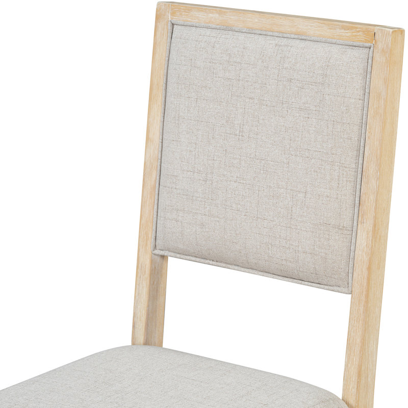 Table et chaise spacieuses avec 1 banc - Design rétro pour un look charmant naturel Élégant Natural