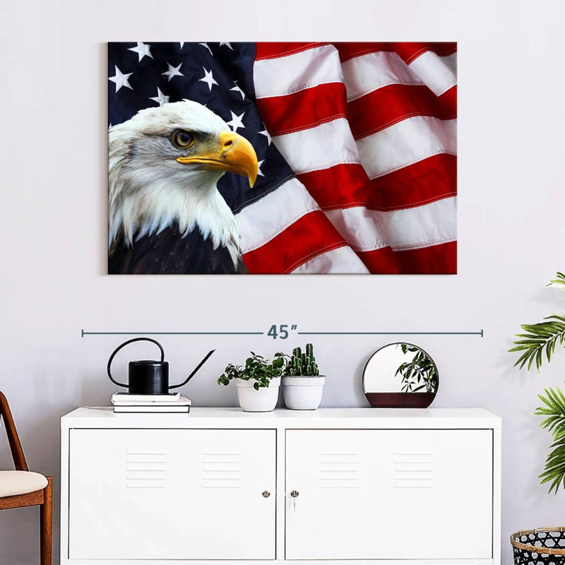 American National Bald Eagle, 26" H x 39" W