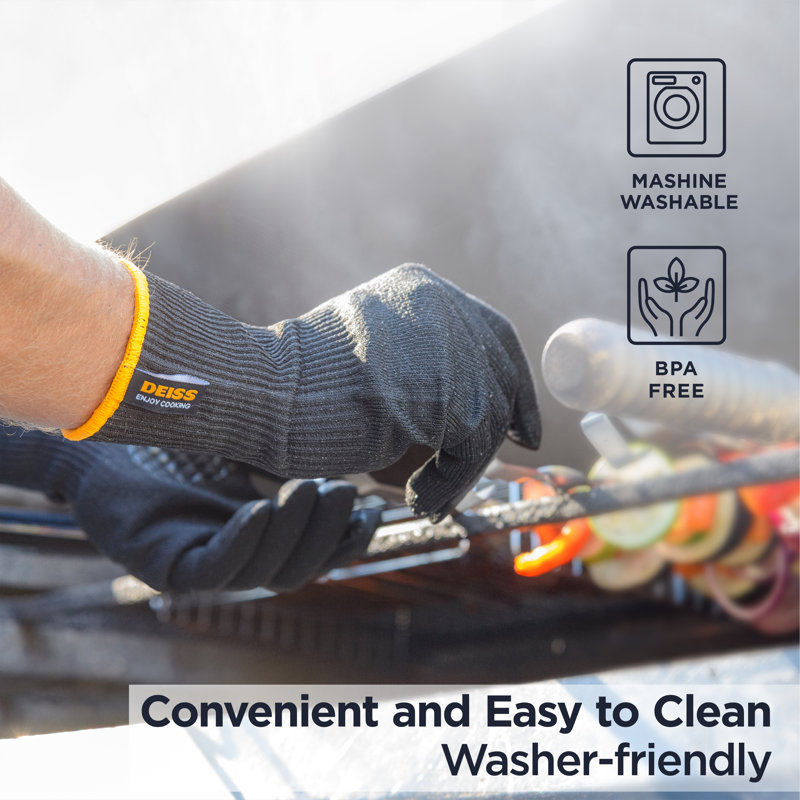 Deiss Pro Cut Resistant Gloves for Secure Cooking, Grilling, Housework & Gardening - Size M