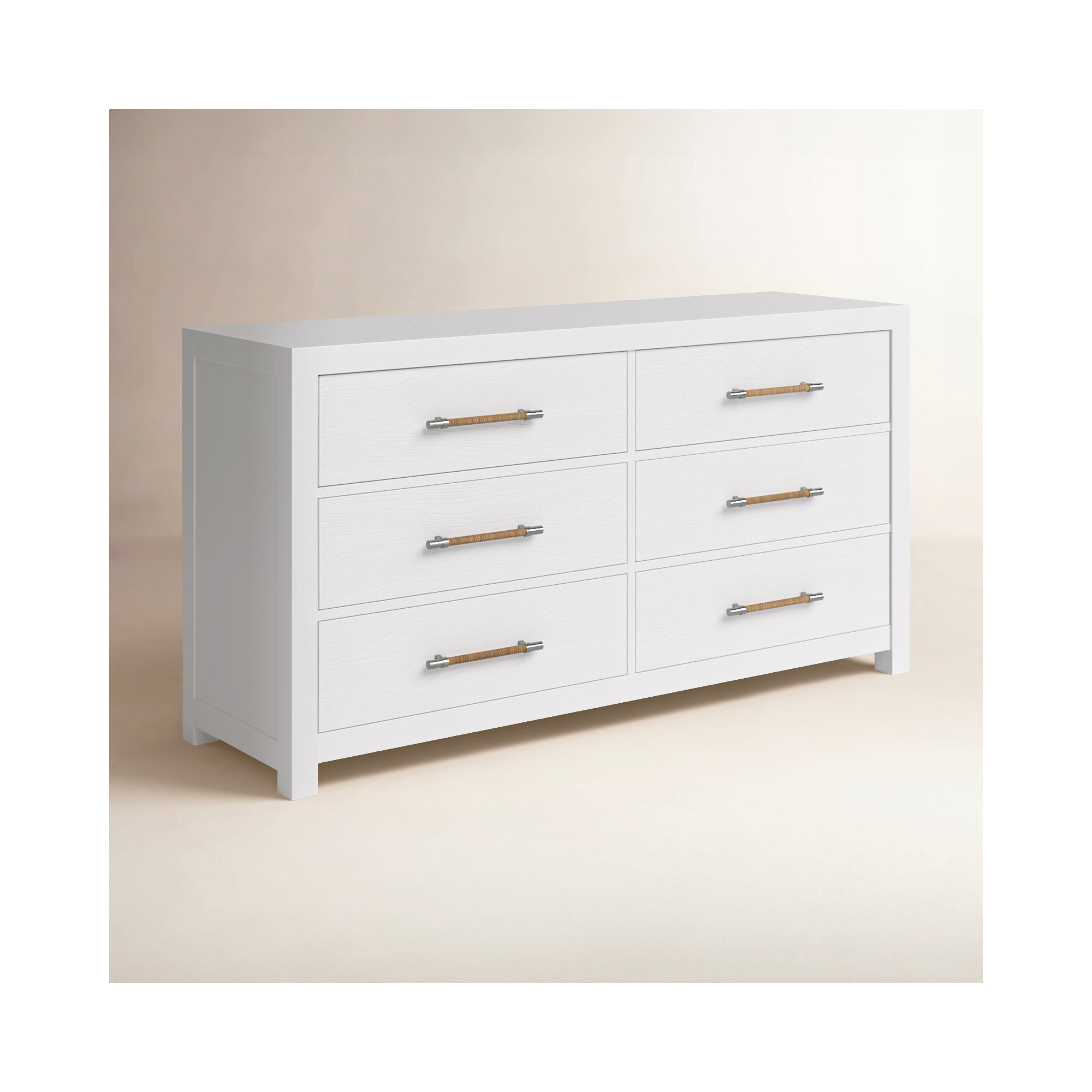 Lana 6 - Drawer Dresser, White