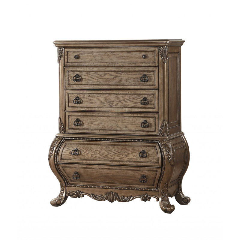Anastazia 6-Drawer Chest, Vintage Oak