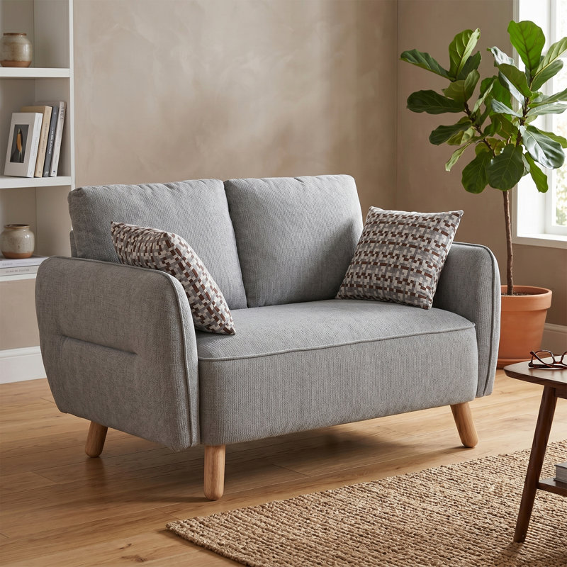 Gladding 2 Seater Loveseat, Light Grey