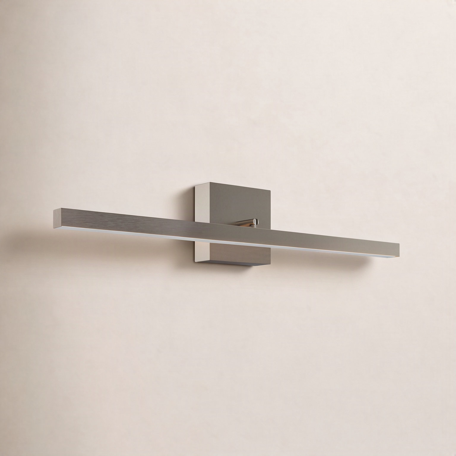 Rubie Single Dimmable LED Vanity Light, Satin Nickel