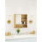 Space-Saving Wall Mounted Mirror Cabinet with Open Storage & Hidden Compartment