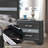 Black Nightstand With Quiet-Operation Inner Drawers And A Jewelry Holder Stylish In Functional For Bedside Essentials-1589290491