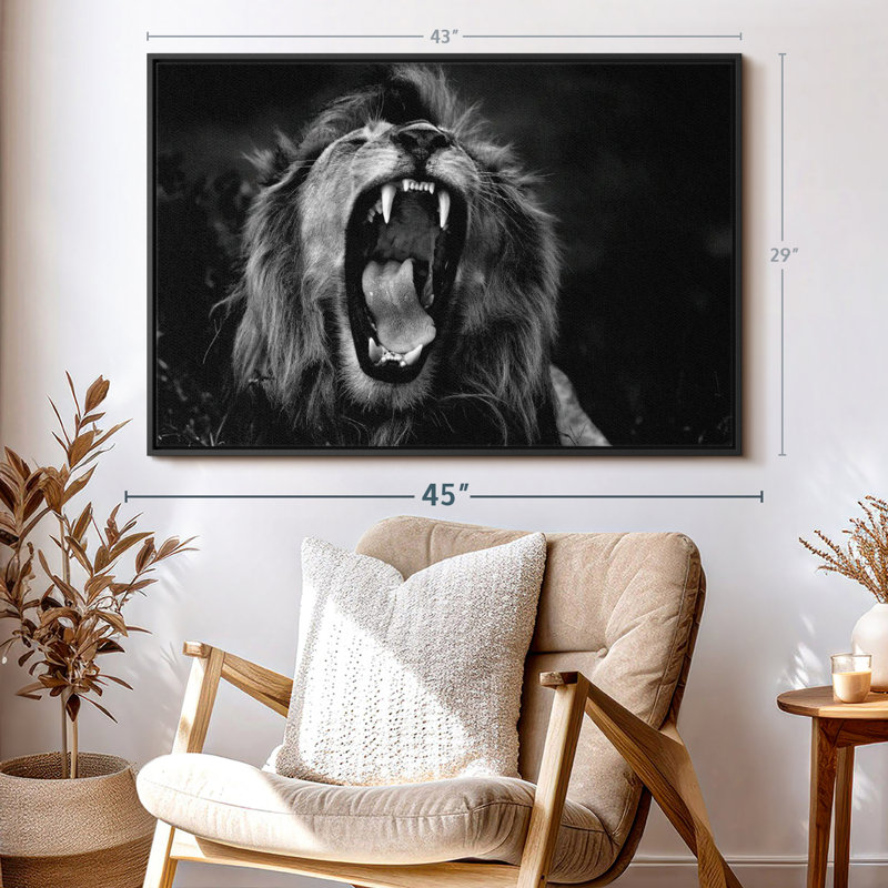 Animal «Wild Sans titre I», art mural, H 29 po x l 43 po
