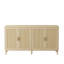 Buffet 70 po avec tablettes réglables, poignées en bois massif de haute qualité, capacité de charge naturelle de 4 portes pour la cuisine, facile à entretenir-622838805