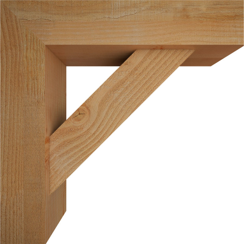 Support de bloc traditionnel avec entretoise décalée, 22 X 22, Sapin Douglas de l 6 po (scié brut)