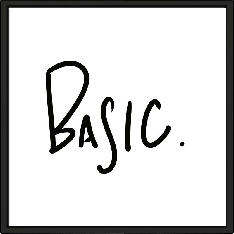 " Basic " by Sd Graphics Studio, Black Floater Frame, 21.5" H x 21.5" W x 2" D