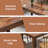 70-106In Large Extendable Kitchen Table, Wooden Rectangular Dining Table Suitable For 6~8 People, Walnut-445893862-445893861