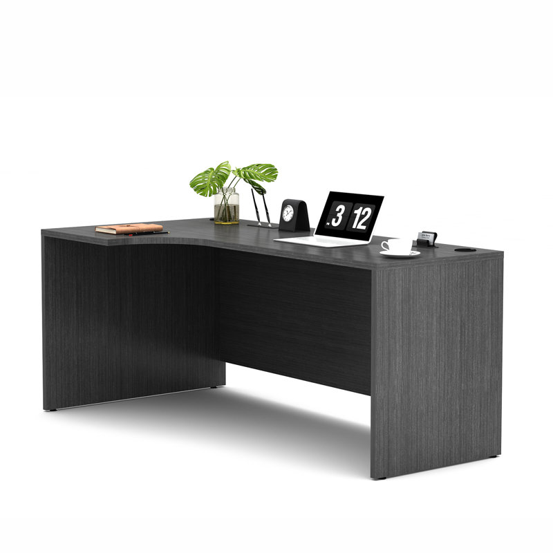 Left Handed Corner Desk, Gray