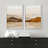 Abstract Landscape Neutral Watercolor Brown Mountain Artwork Framed Canvas 2 Pieces Print Wall Art-91069608-91069605