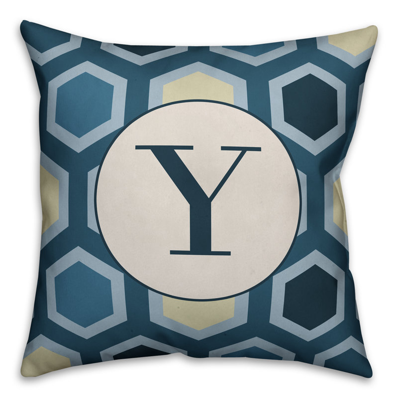 Geometric Reversible Throw Pillow, Y