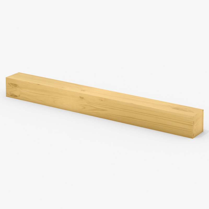 Tablette de cheminée 5 po d'épaisseur, 72", Bois naturel