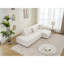 Canapé d'angle capitonné en forme de L avec coussins décoratifs Scandinavian-132210628