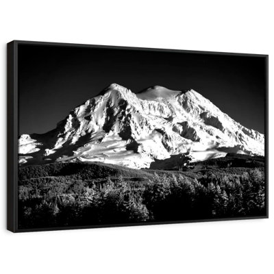 Mont Shasta, impression sur toile monochrome