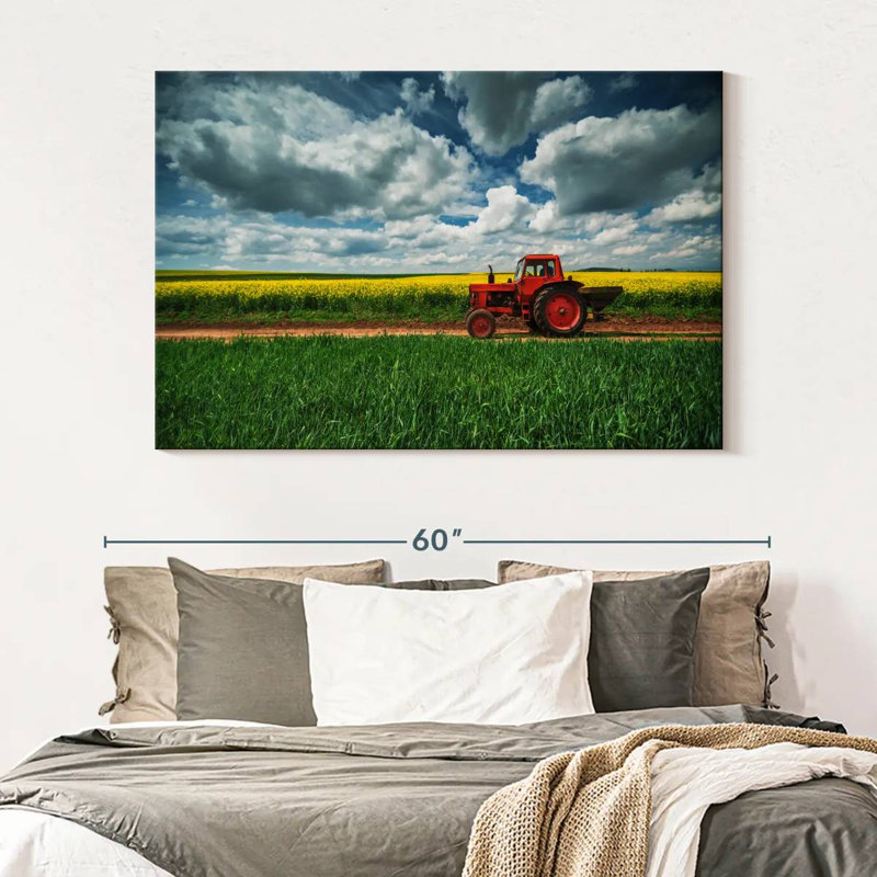 Alvord - tracteur de campagne rouge, H 34 po x l 51 po