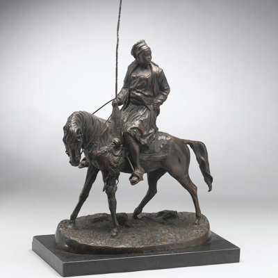 Ferguson African Herder on Horse Statue