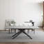 Ensemble de salle à manger rectangulaire avec chaises en tissu 70,8 "à 102,3" Louina-1026249016-1026249018-1026946460