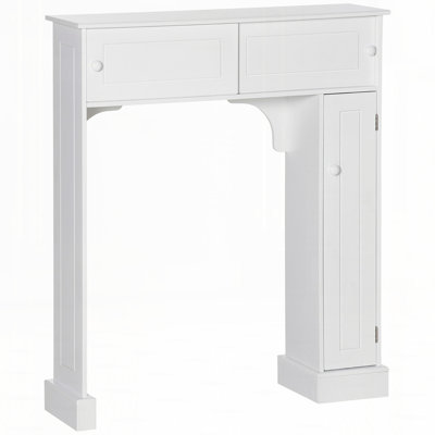 Armoire de rangement au-dessus de la toilette