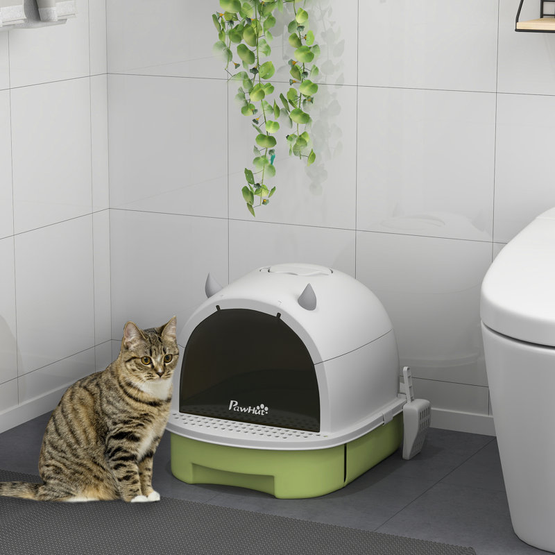 Covered Cat Litter Boxes & Litter Box Enclosures, Portable Modern Privacy