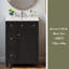 Armoire de meuble-lavabo 24 po avec lavabo en céramique-1872639060