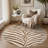 Albertslund Zebra Stripe Machine Washable Area Rug-256565503-14999150