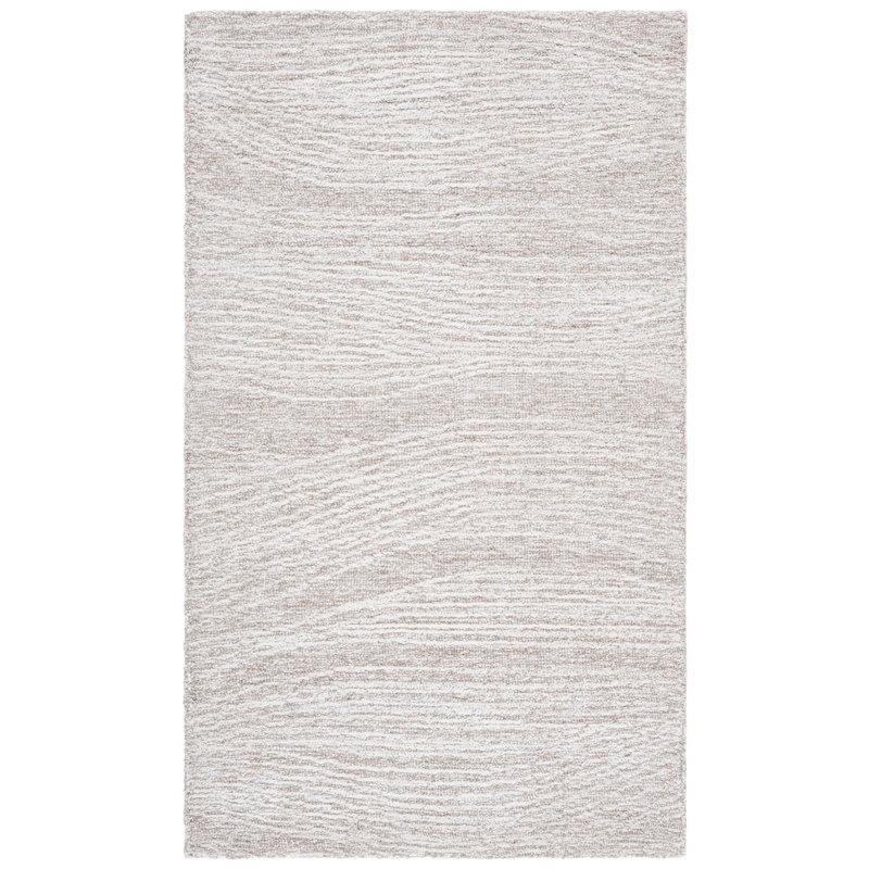Abstract Wool Hand Tufted Area Rug, Rectangle 91 x 152 cm