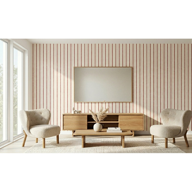 Griesman Striped Roll, Red/White/Metallic Gold
