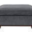 Ensemble de canapé modulaire en tissu de chenille gris cendré pour salon modulaire avec coin en coin et 2 repose-pieds capitonnés