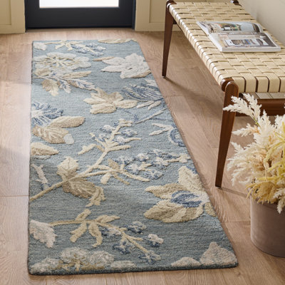 Tapis d'intérieur en laine touffeté à la main Jardin