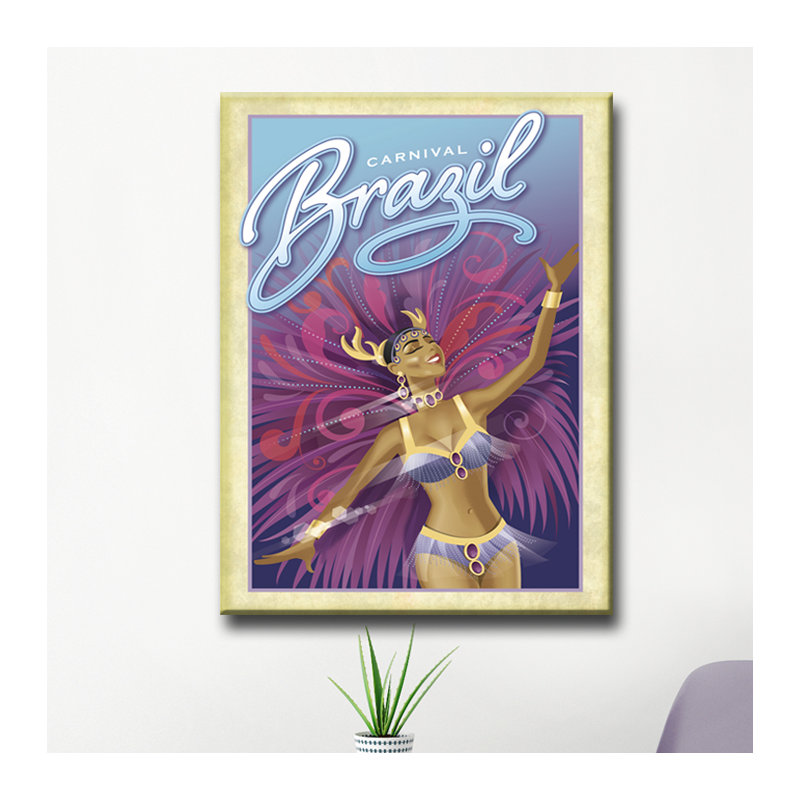 " Carnival - Brazil " by Dorothea Taylor, 30" H x 20" W x 1.5" D