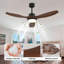 Ventilateur de plafond moderne avec lumière, avec 3 pales en plastique ABS, télécommande, moteur à courant continu réversible et éclairage à DEL à intensité variable-2095535068-2095535057-2095535071