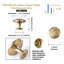 Poignée champignon 1,3 po de diamètre-108619058