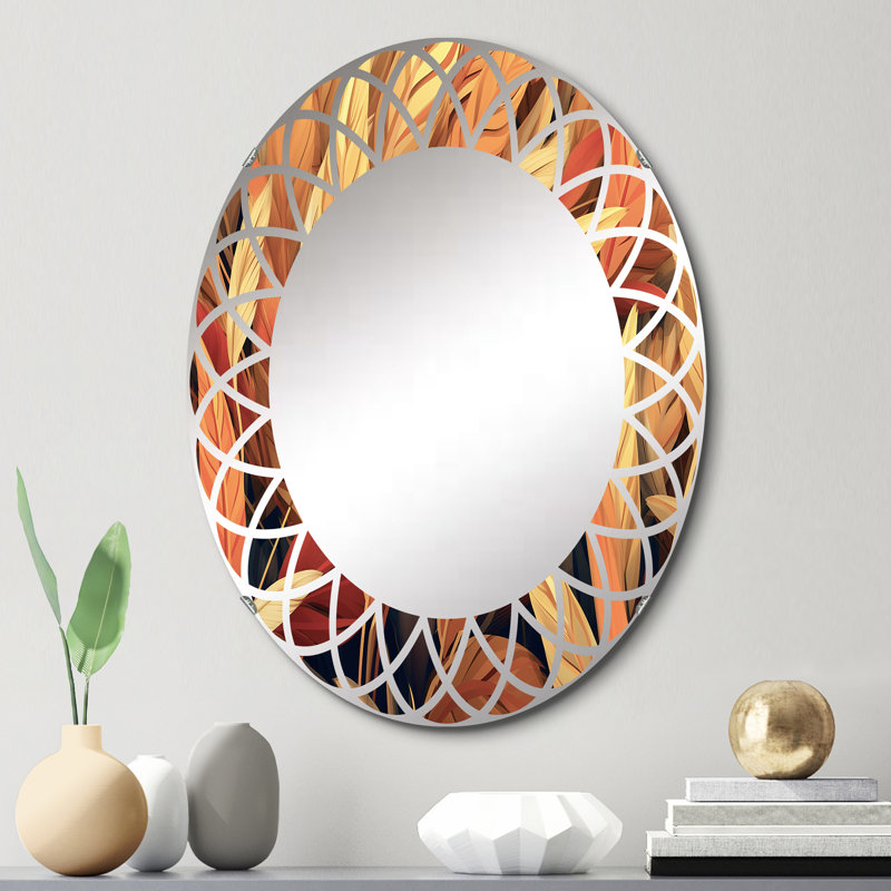 Feliciana  - Floral Wall Mirror Oval, 30 po x 20 po