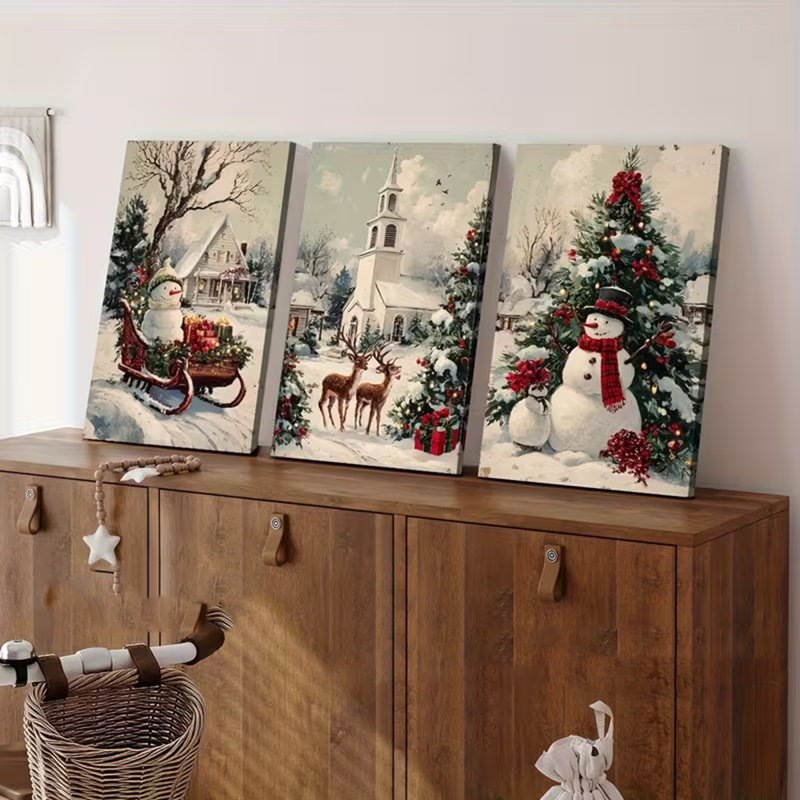 3 Piece Wrapped Canvas Wall Art