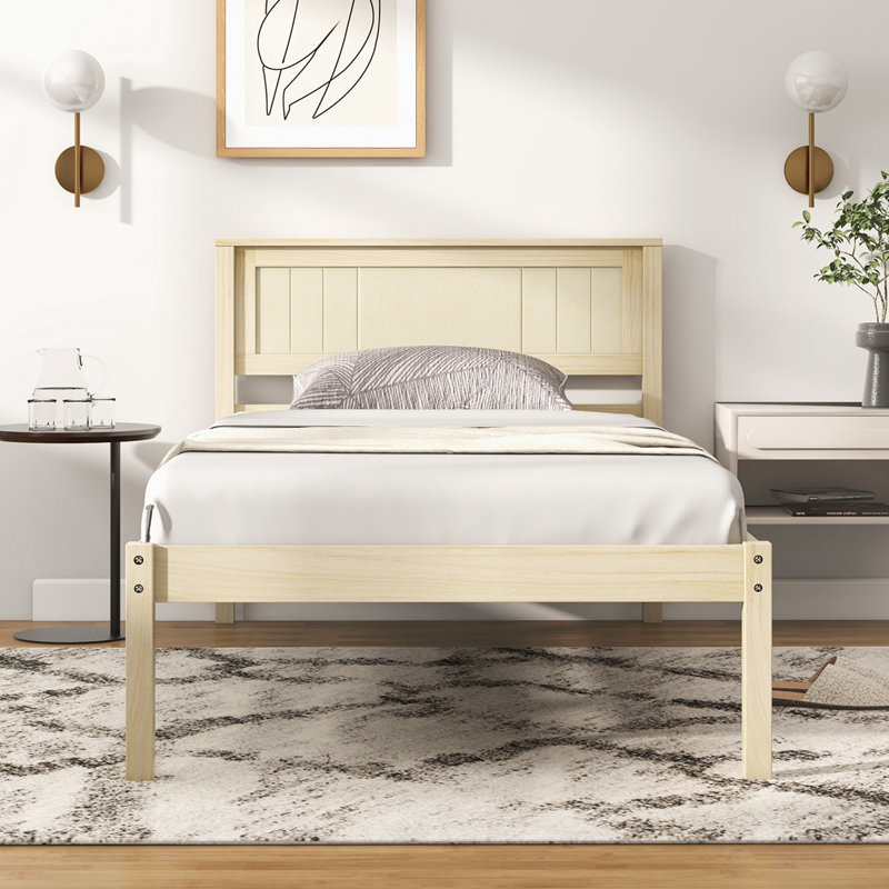Aneeya Platform Bed, Twin, Natural