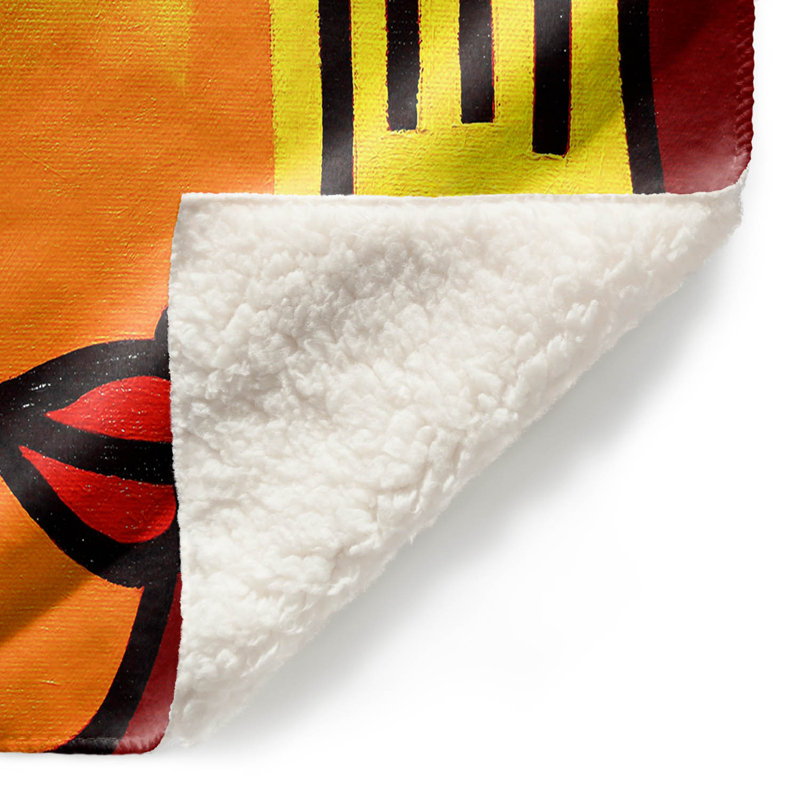 Couverture sherpa doux yeux verts, l 51 po x L 60 po