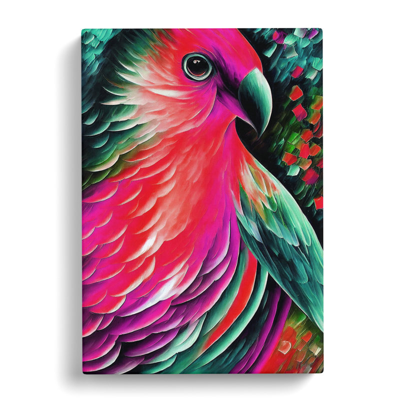 XV1022-3559X Portrait Of A Bird No.4 - - Wall Art, 76cm H x 50cm W, Wrapped Canvas, No Matte