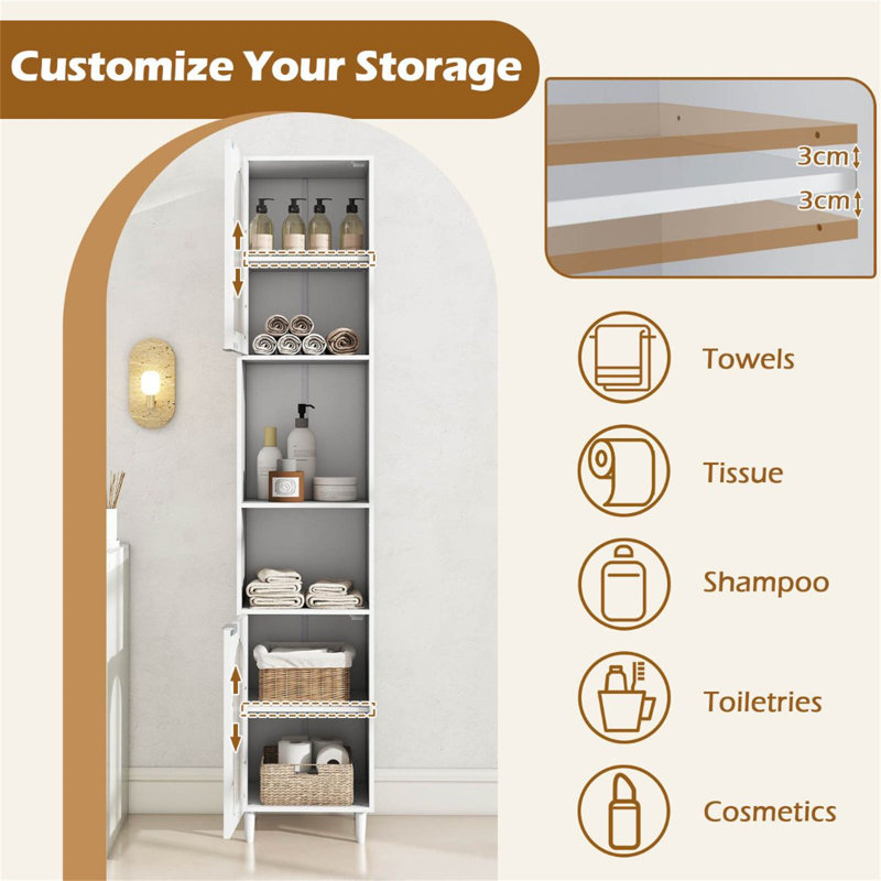 Freestanding Linen Cabinet