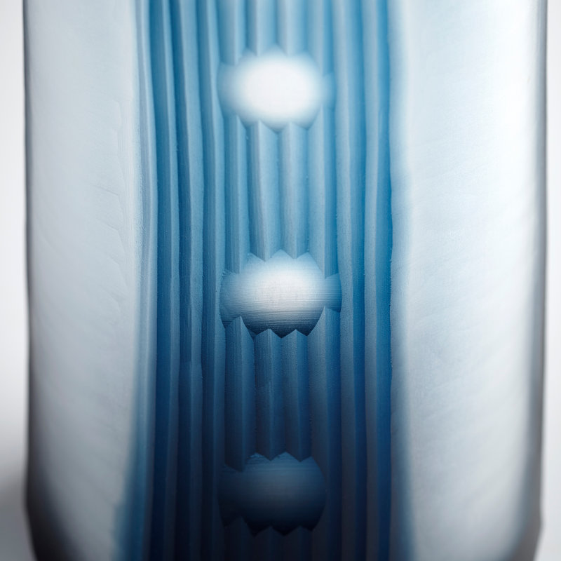 Olmsted Glass Table Vase, 14.25" H x 5" W x 5" D
