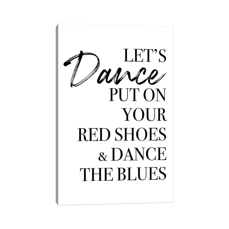 Let's Dance by Mambo Art Studio - Wrapped Canvas Gallery-Wrapped Canvas Giclée, 20.32 cm H x 30.48 cm W