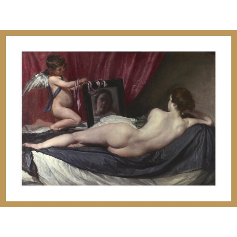 La toilette de Vénus (The Rokeby Venus) par Diego Velázquez, impression giclée encadrée, H 30,97 po x l 41,5 po