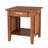 Red Barrel Studio® Boho Style Nightstand 3-tier Sofa Side End Table W/ Drawer & Shelf Walnut-1965931176