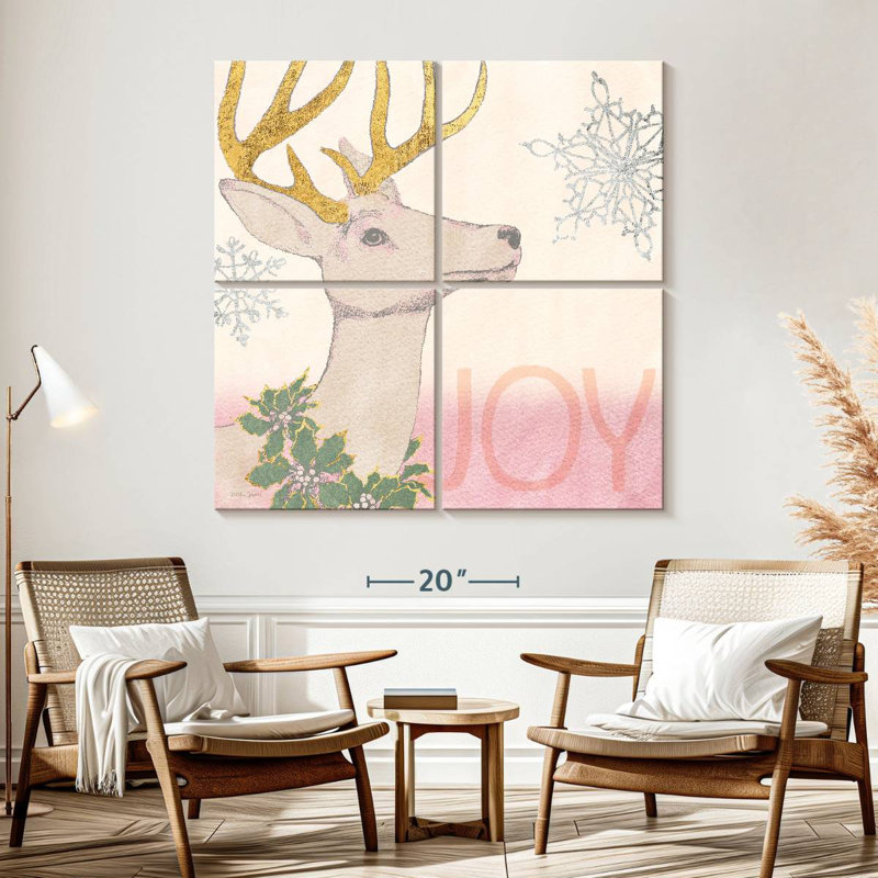 Brampt Noël pastel II, H 57 po x l 57 po