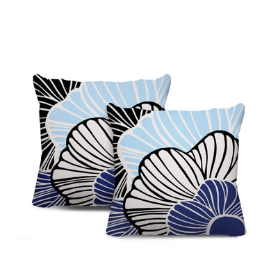 Housse et insert de coussin décoratif intérieur / extérieur en mélange de polyester