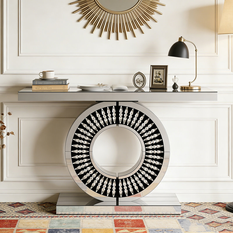 Table console avec miroir et miroir